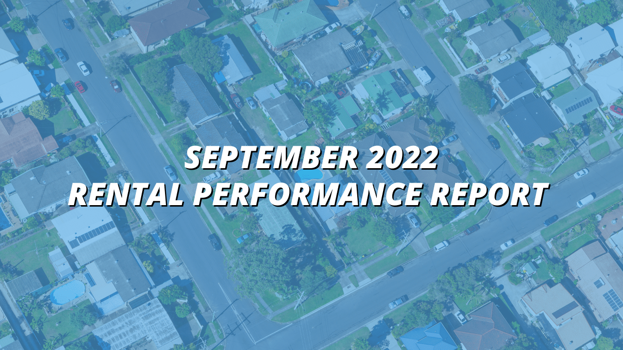 Rental Performance Report for September 2022