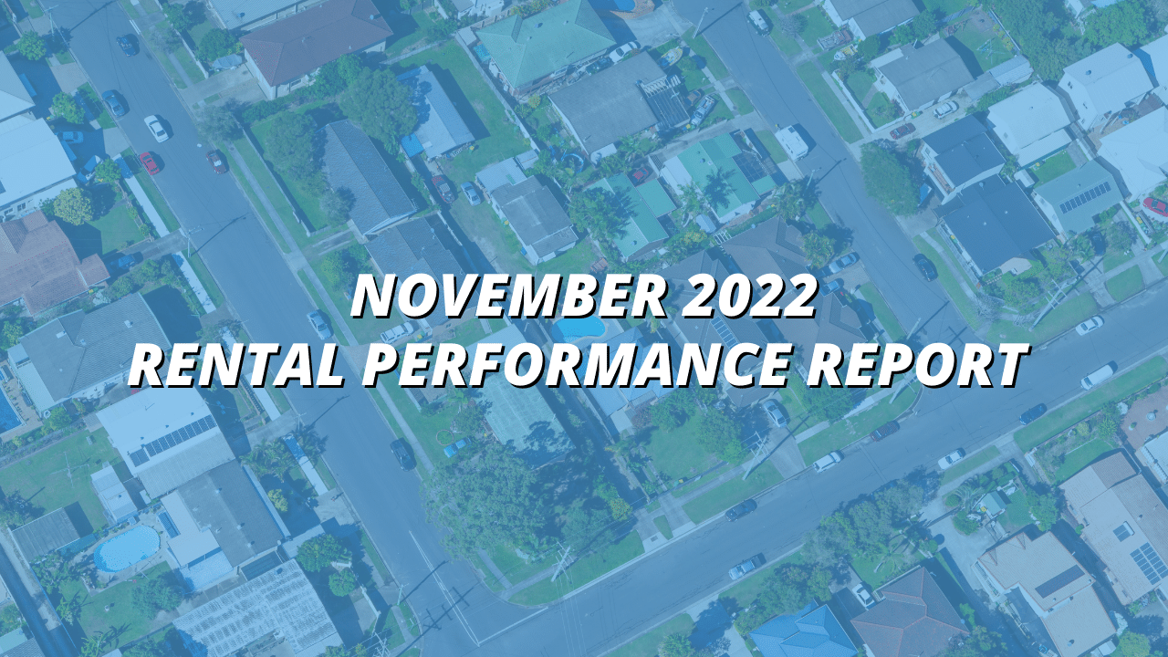 Rental Performance Report for November 2022