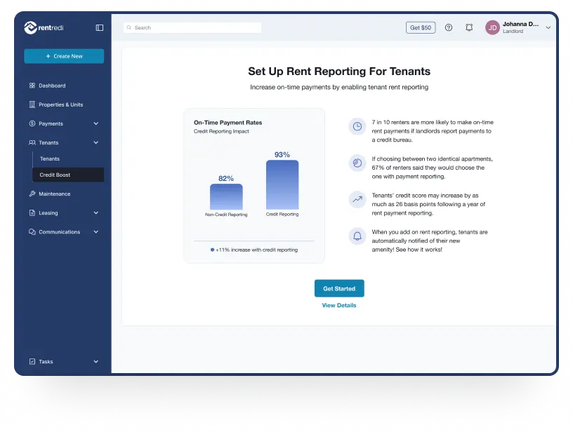 credit reporting for tenants